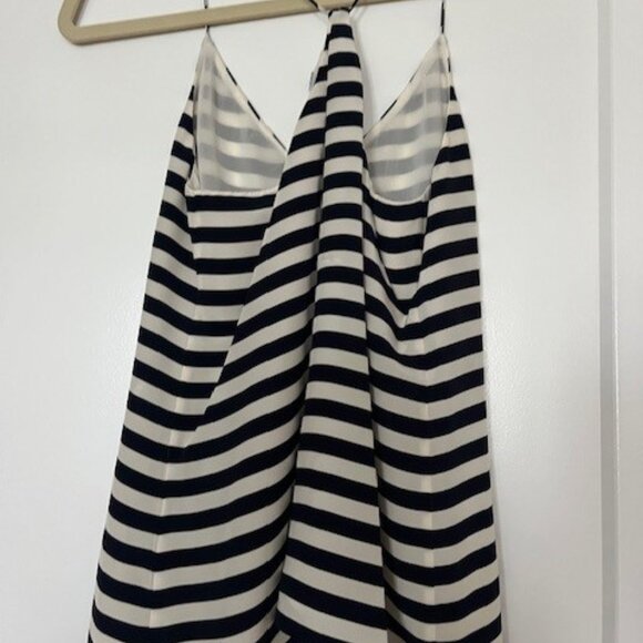 JCrew Flowy Silk Tank - Like New, Blue and white stripped, size 00 - Picture 4 of 7